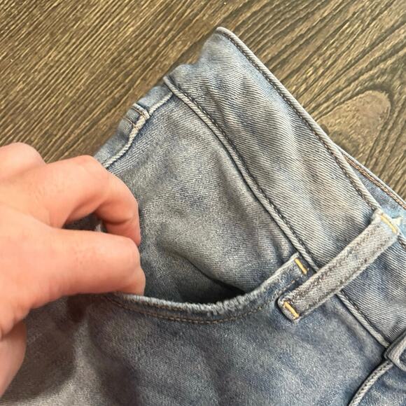 American Eagle Jegging Jeans Mid Rise Super Stretch Denim Light Wash Blue Size 6 - Picture 5 of 12